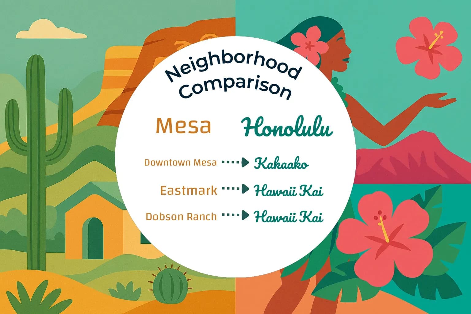 Mesa vs Honolulu Neighborhood Comparison