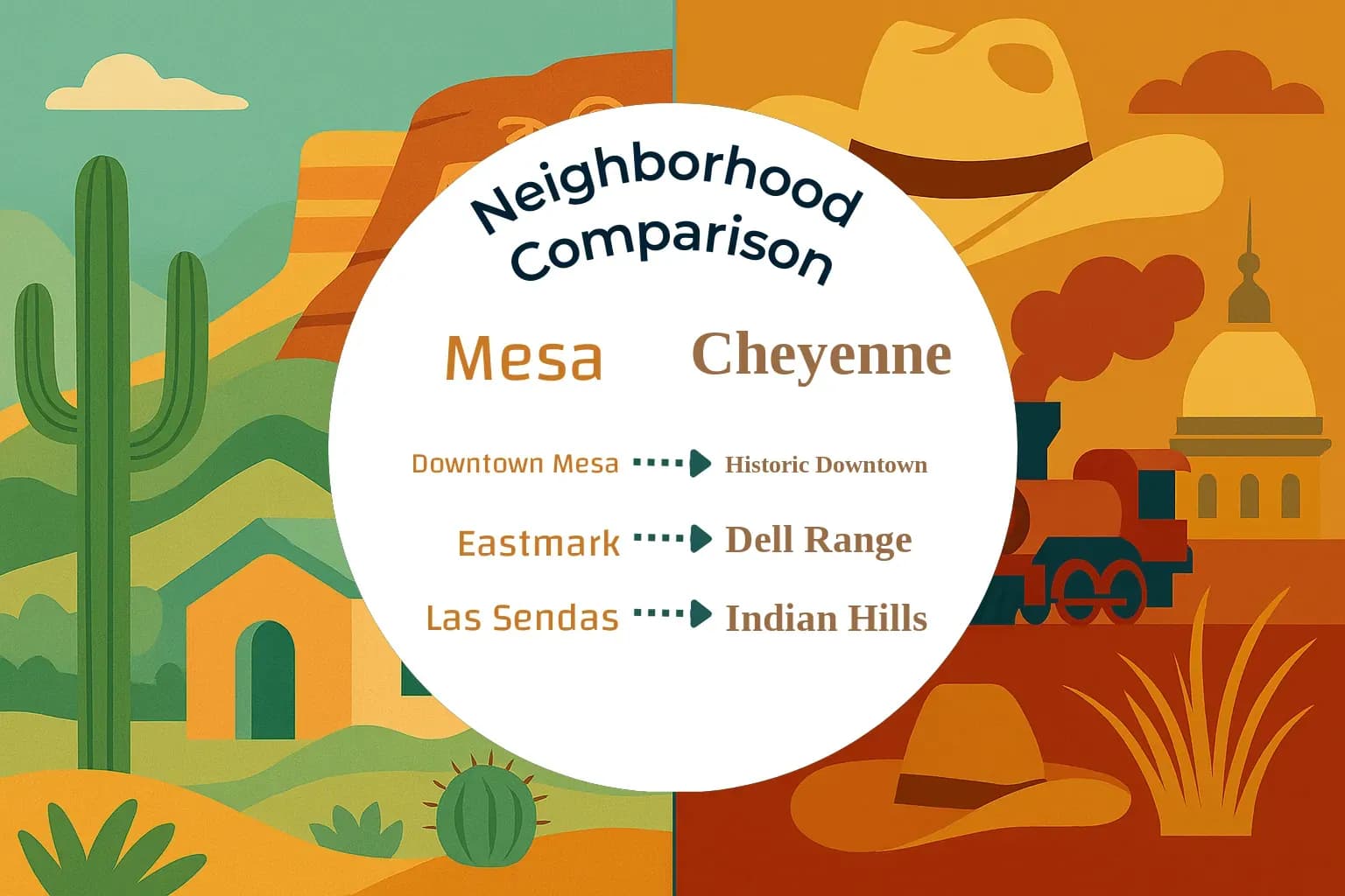 Mesa vs Cheyenne Neighborhood Comparison