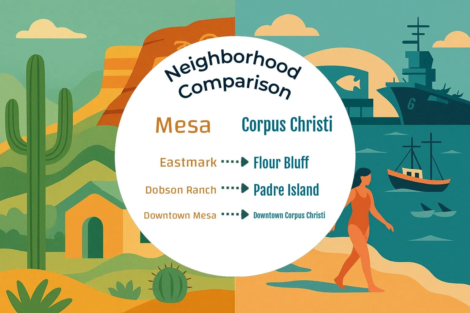 Mesa vs Corpus Christi Neighborhood Comparison