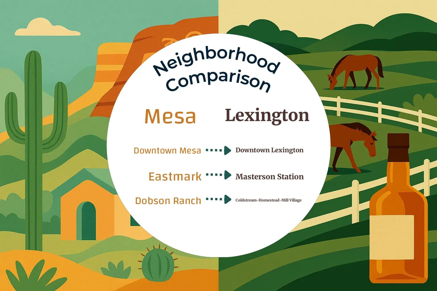 Mesa vs Lexington Neighborhood Comparison