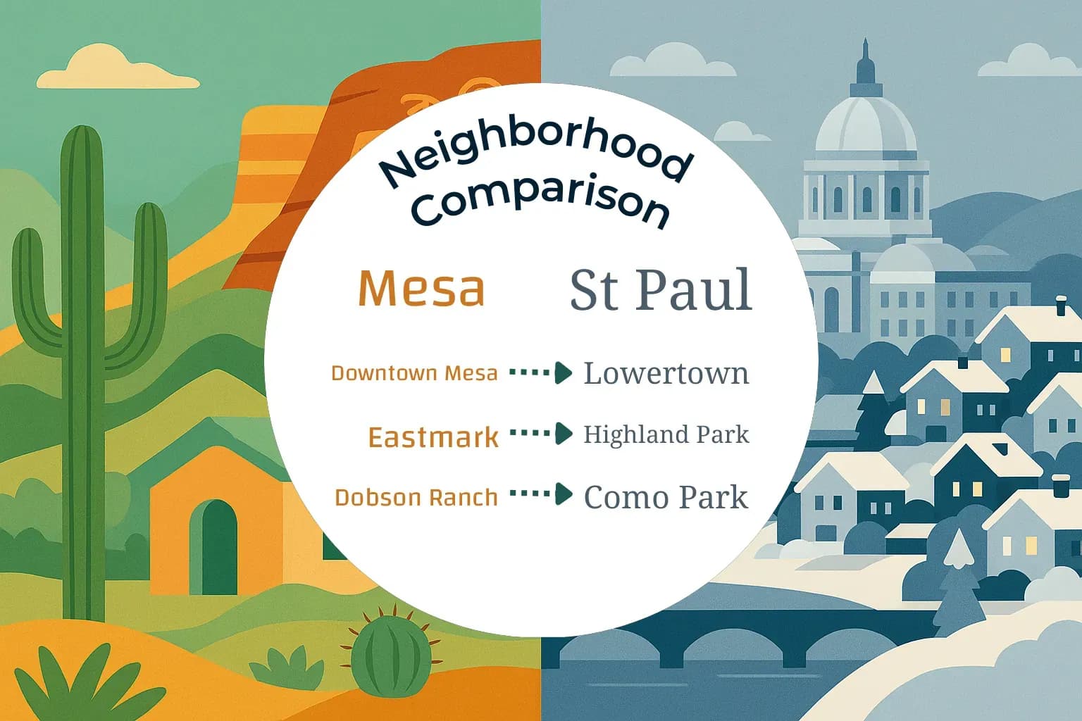 Mesa vs St. Paul Neighborhood Comparison