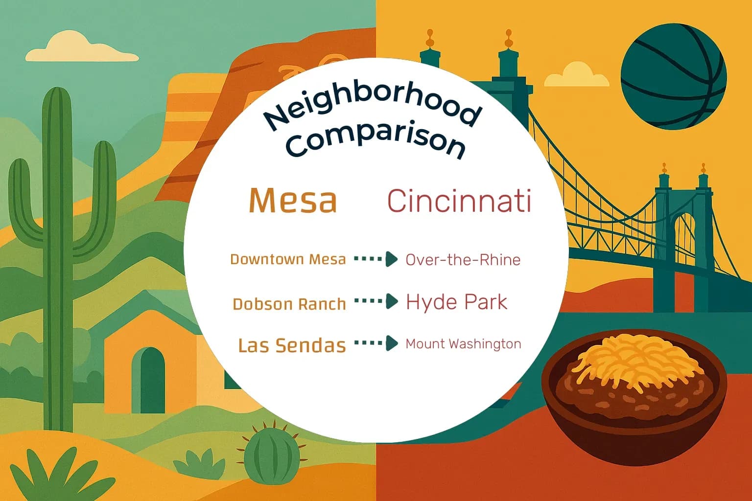 Mesa vs Cincinnati Neighborhood Comparison