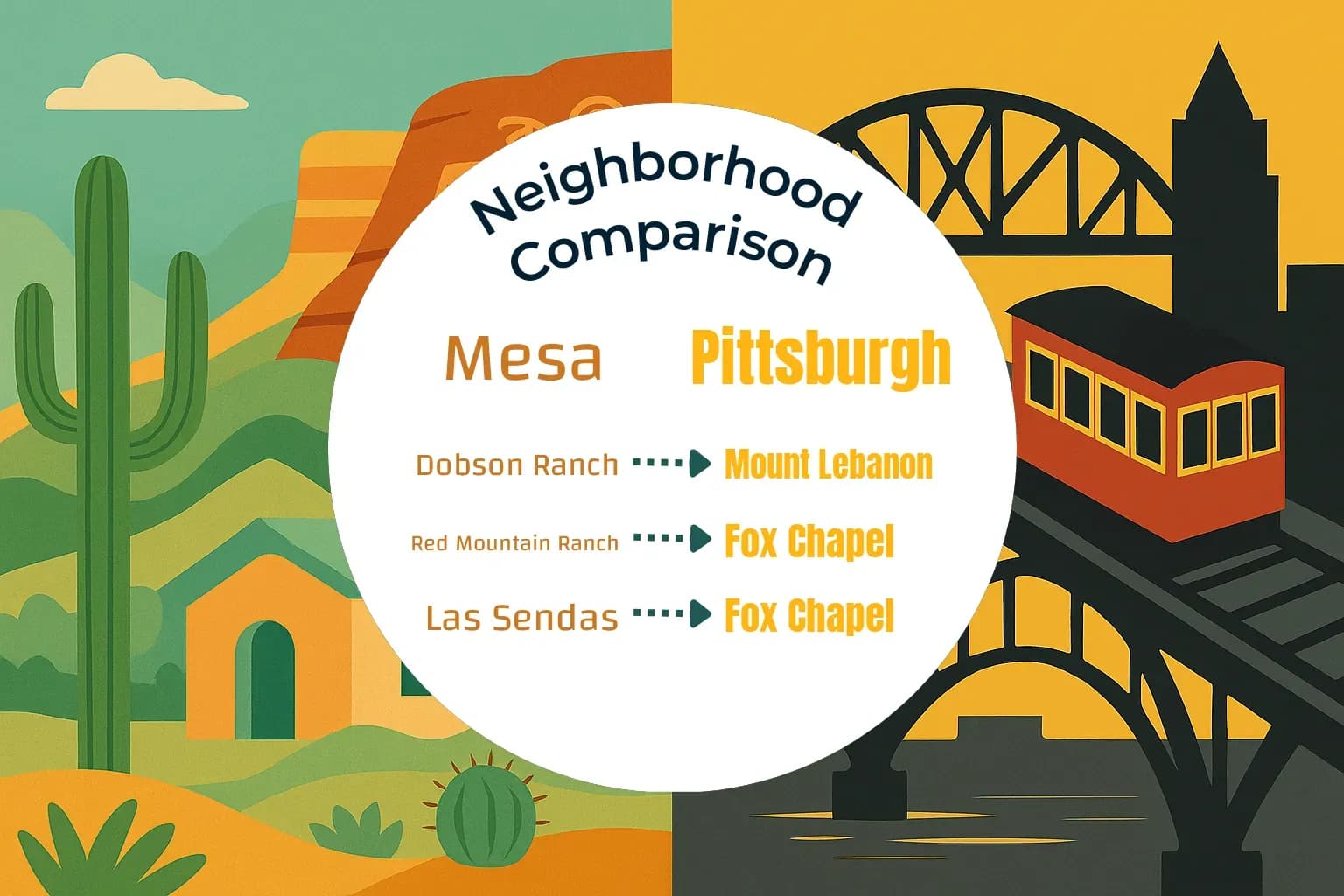Mesa vs Pittsburgh Neighborhood Comparison