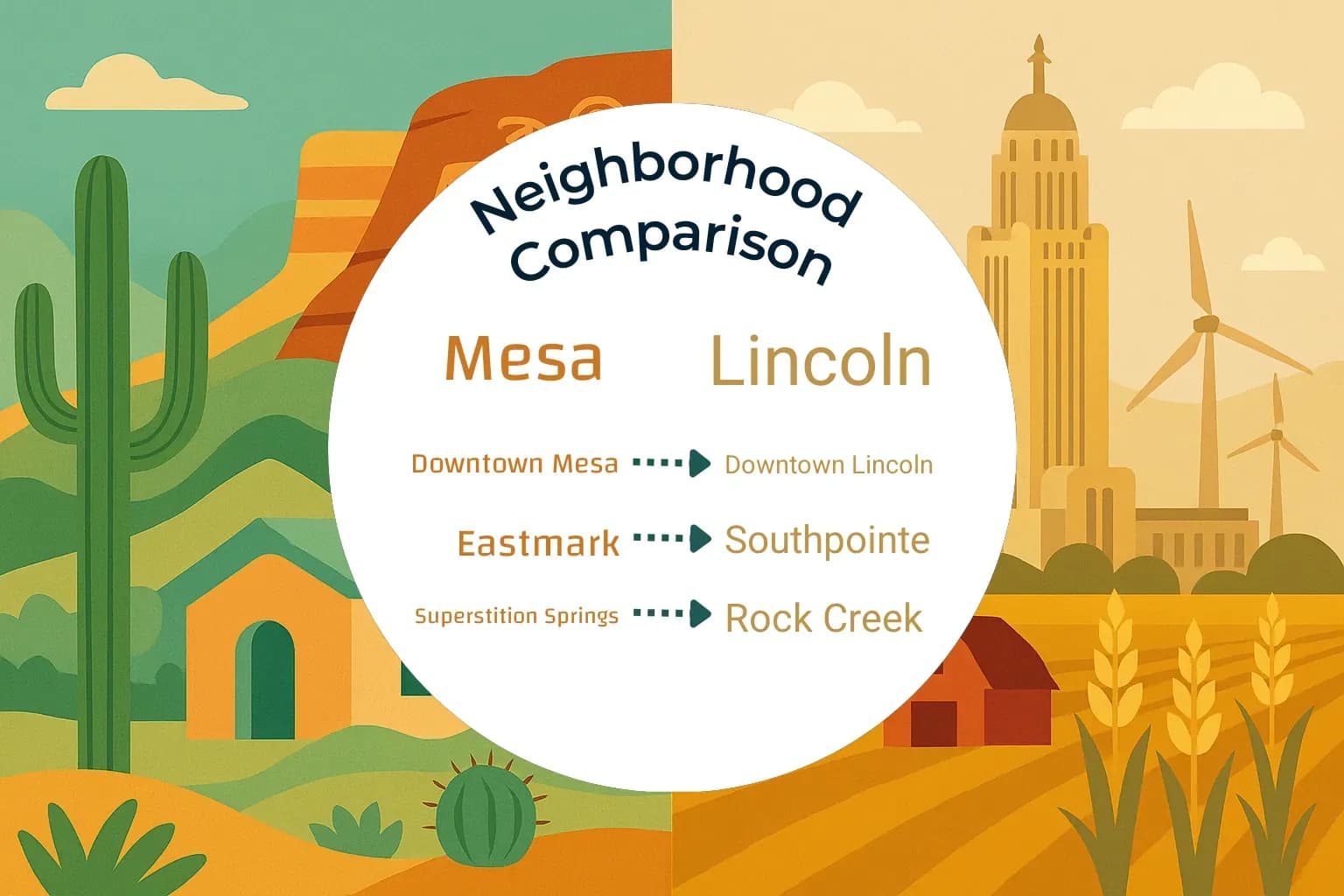Mesa vs Lincoln Neighborhood Comparison