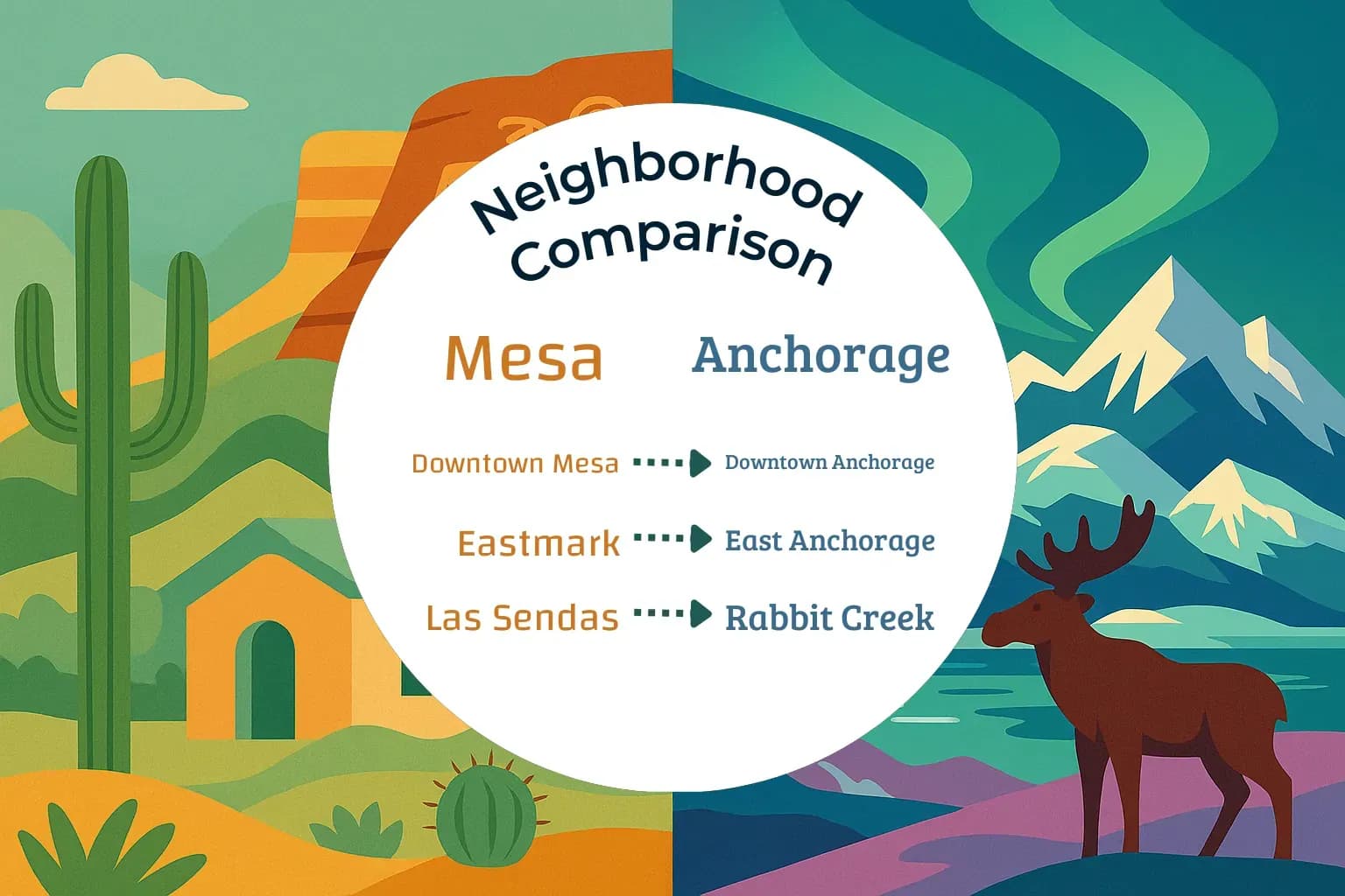 Mesa vs Anchorage Neighborhood Comparison