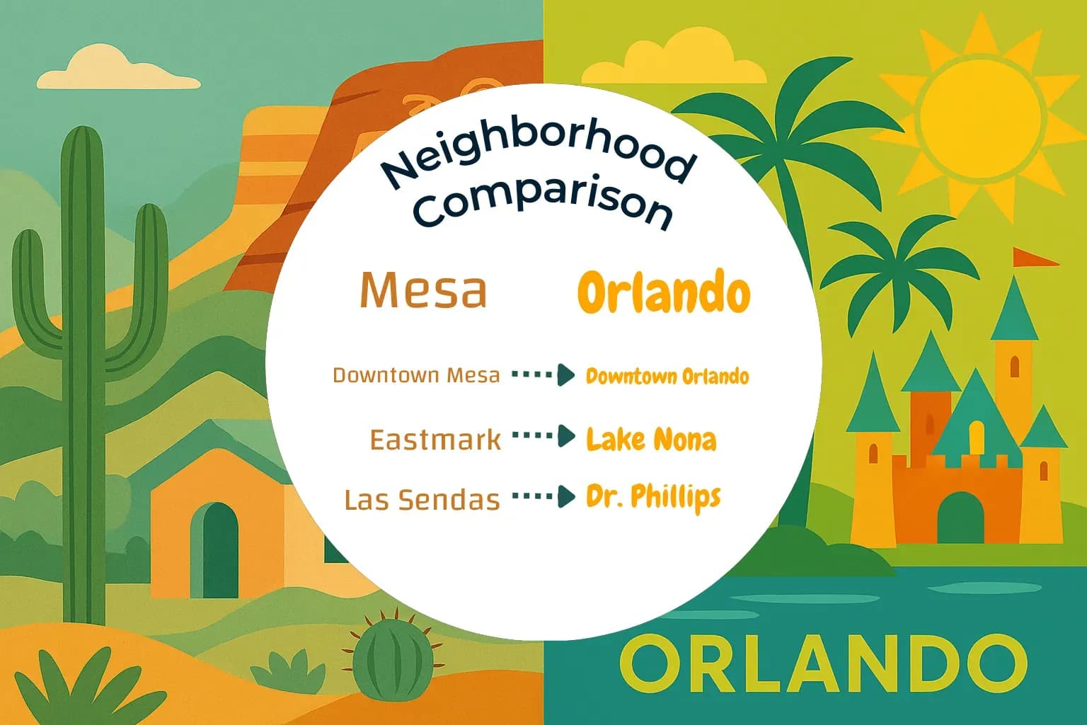 Mesa vs Orlando Neighborhood Comparison