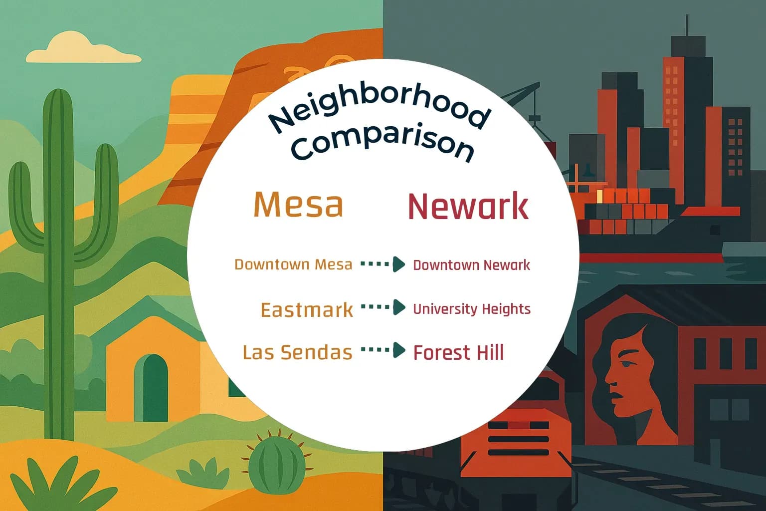 Mesa vs Newark Neighborhood Comparison