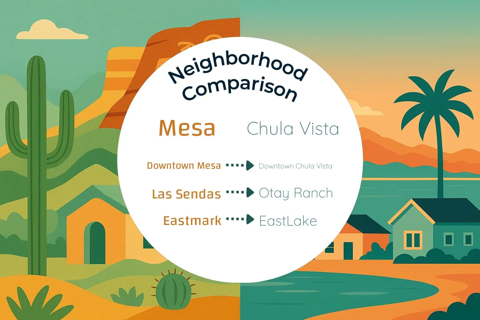 Mesa vs Chula Vista Neighborhood Comparison