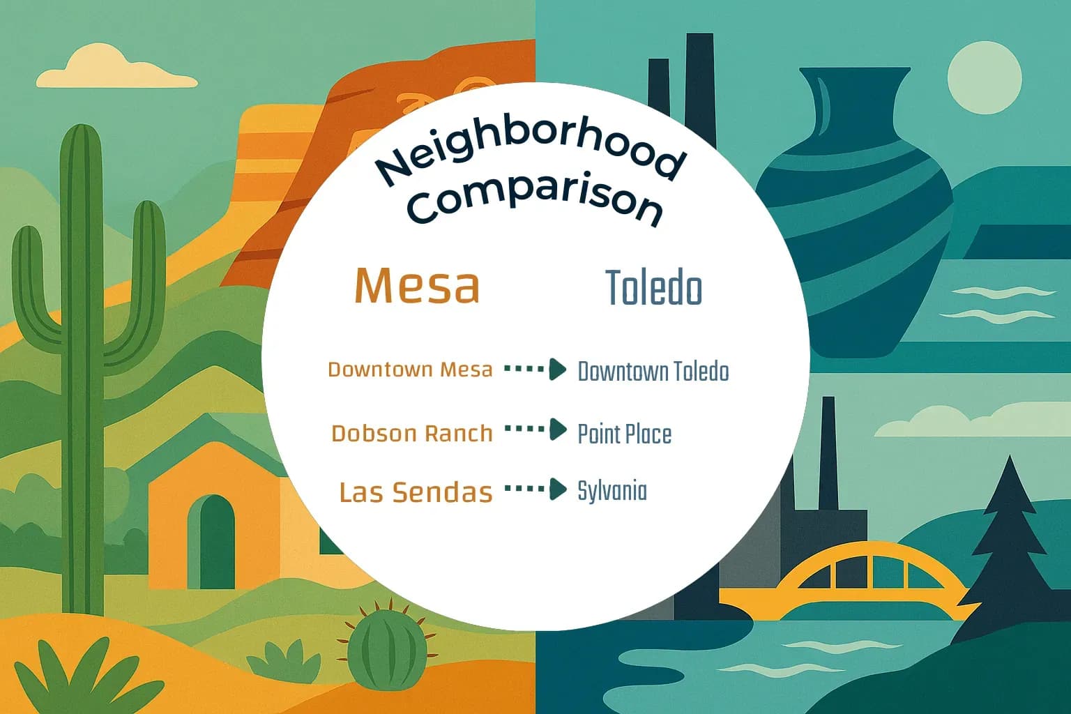 Mesa vs Toledo Neighborhood Comparison