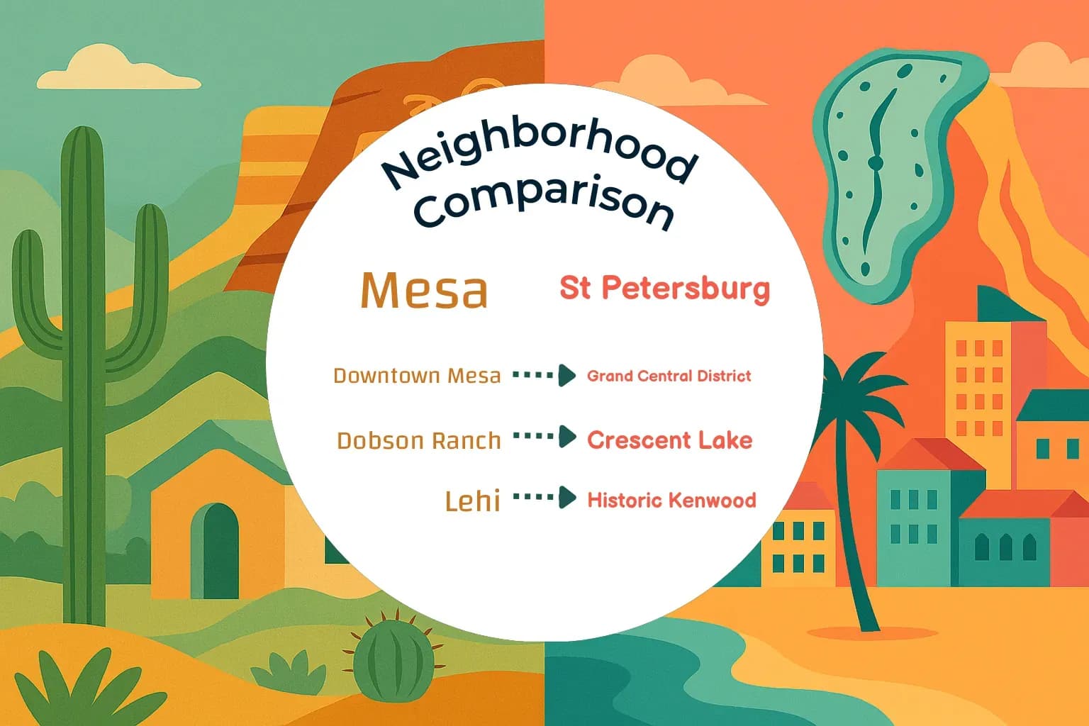 Mesa vs St. Petersburg Neighborhood Comparison
