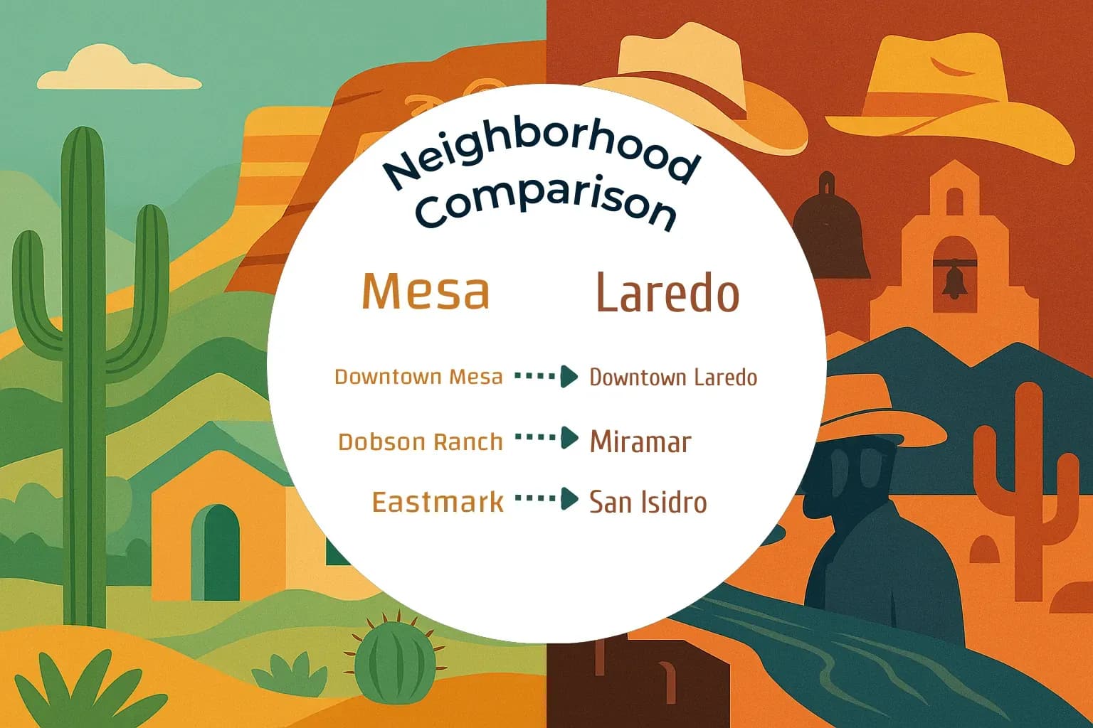 Mesa vs Laredo Neighborhood Comparison