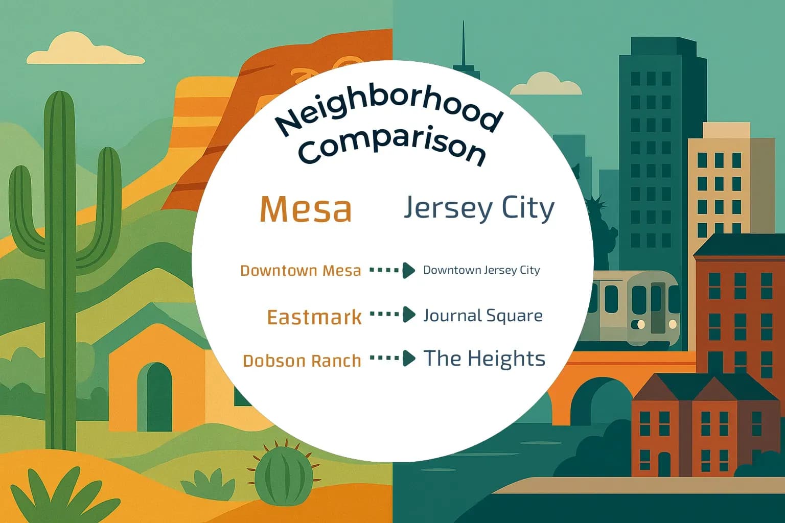 Mesa vs Jersey City Neighborhood Comparison