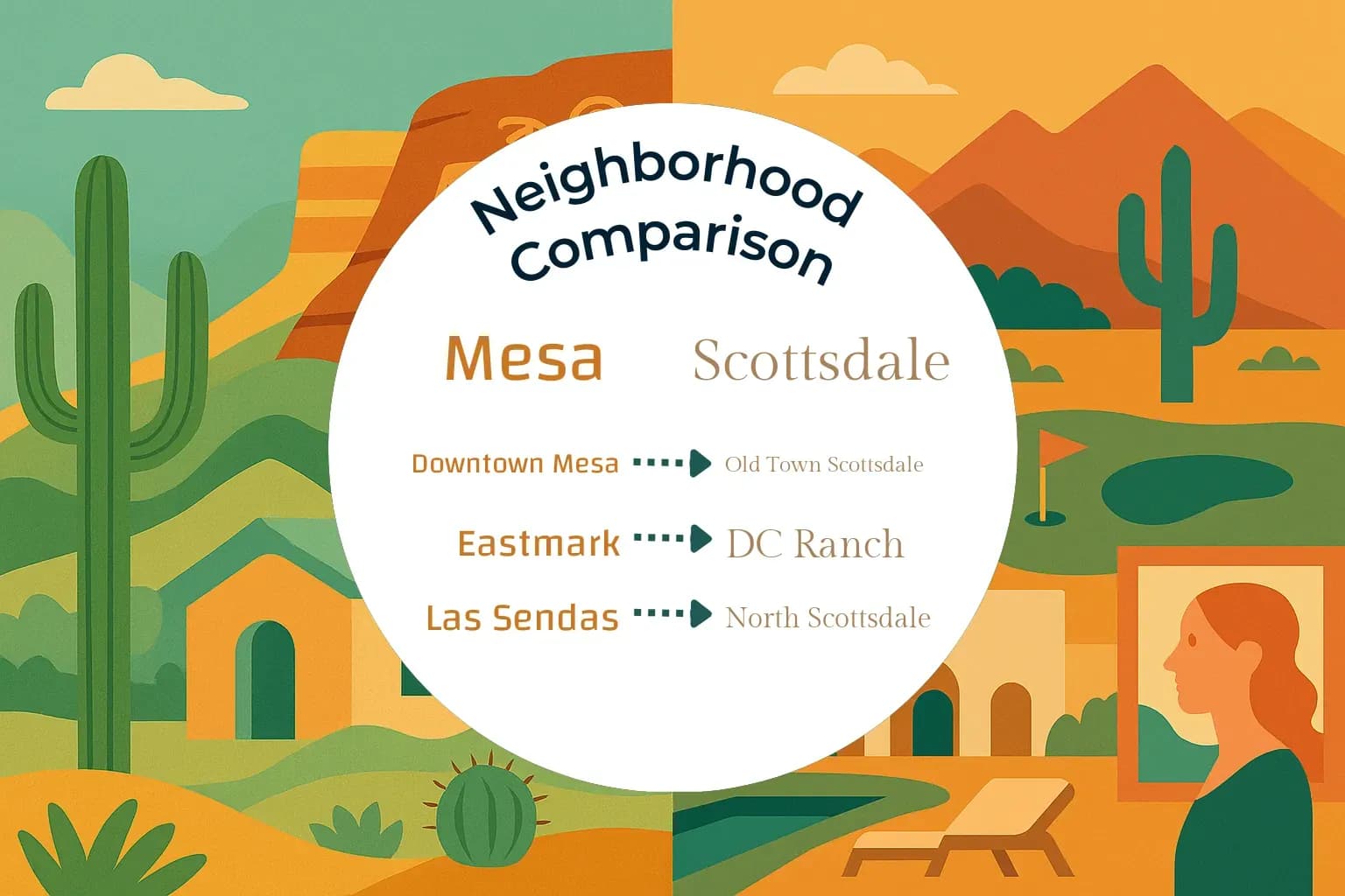 Mesa vs Scottsdale Neighborhood Comparison