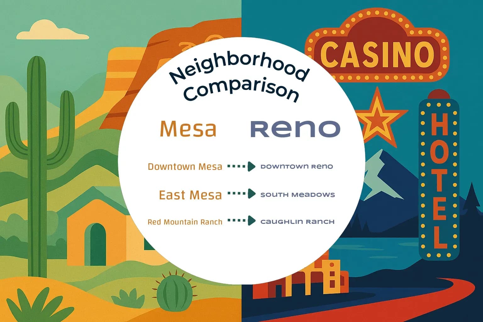 Mesa vs Reno Neighborhood Comparison
