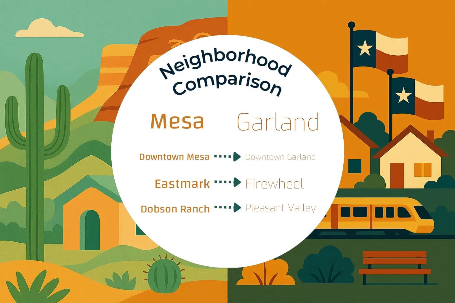 Mesa vs Garland Neighborhood Comparison