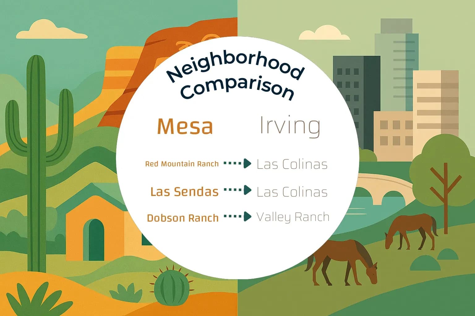 Mesa vs Irving Neighborhood Comparison