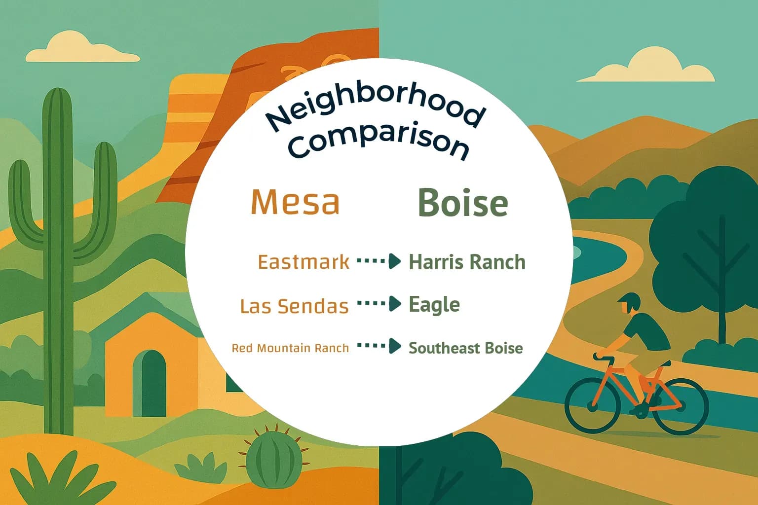 Mesa vs Boise Neighborhood Comparison