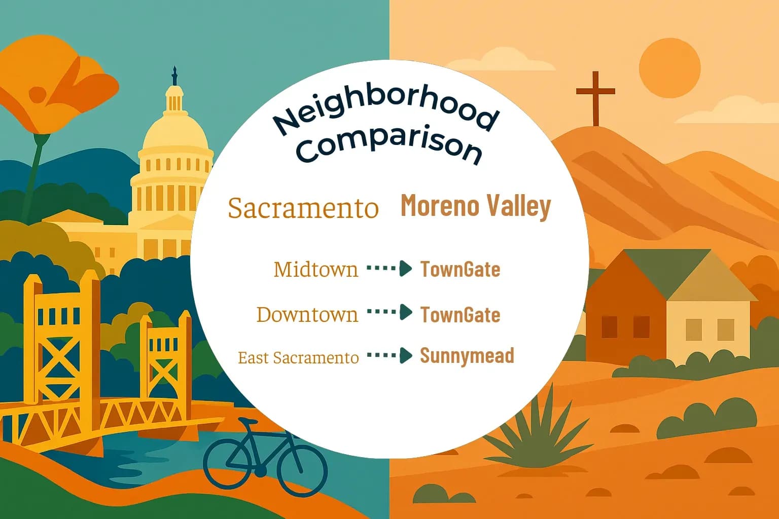 Sacramento vs Moreno Valley Neighborhood Comparison