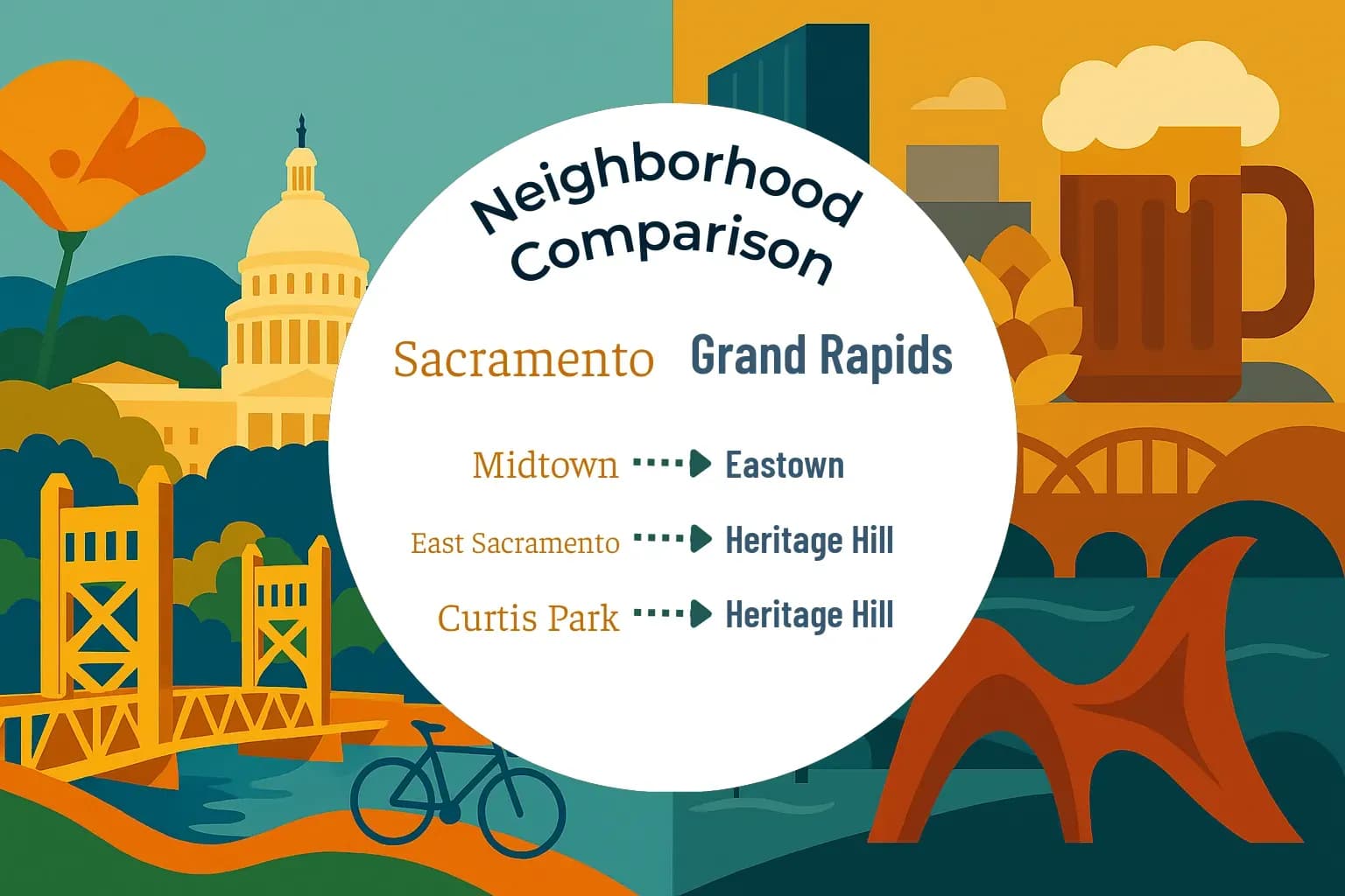 Sacramento vs Grand Rapids Neighborhood Comparison