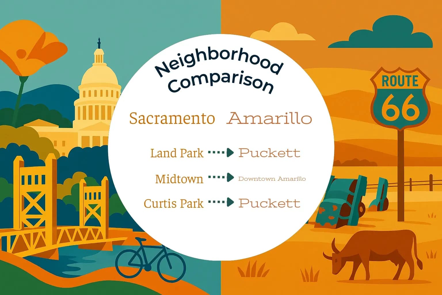 Sacramento vs Amarillo Neighborhood Comparison