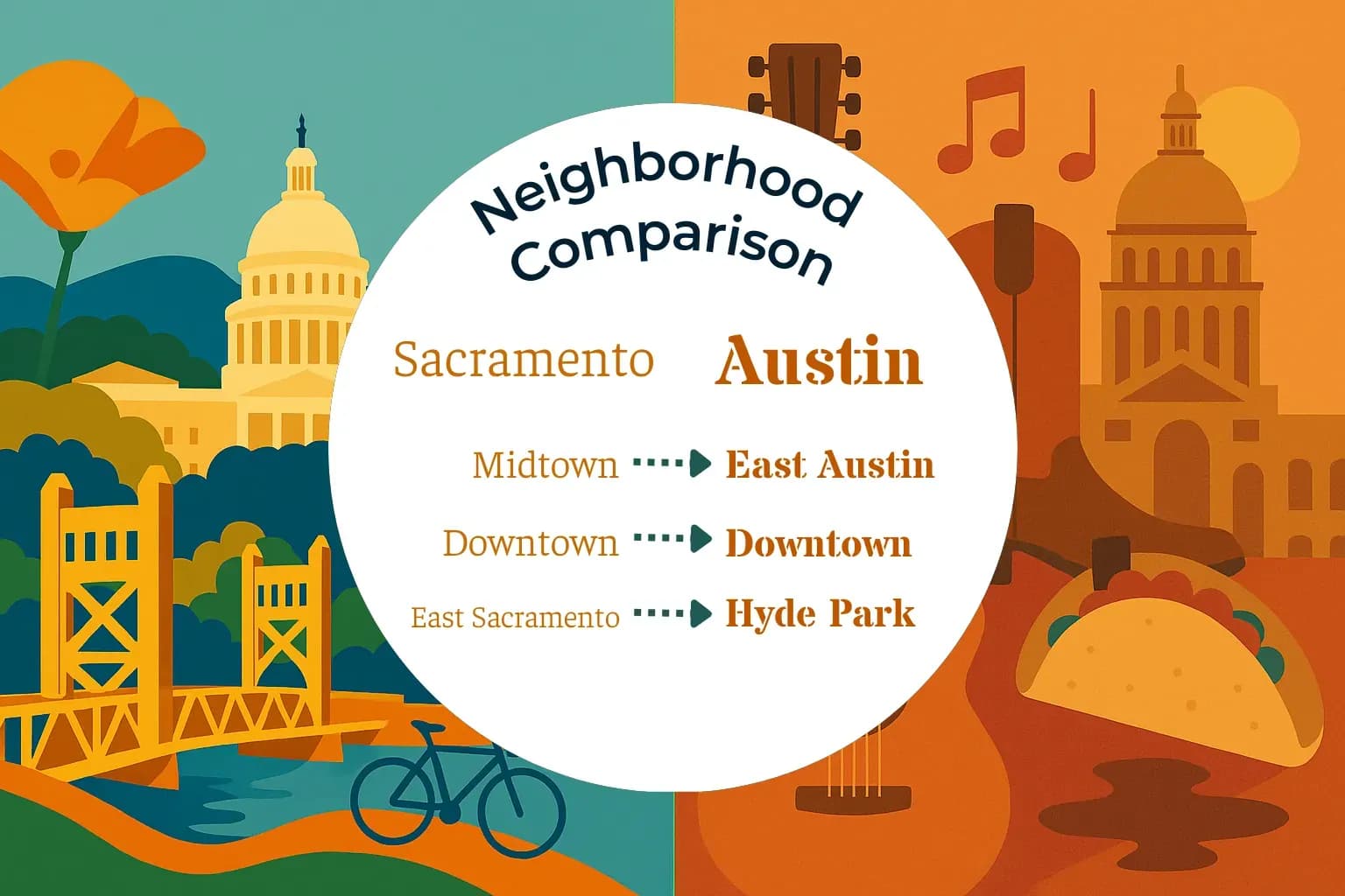 Sacramento vs Austin Neighborhood Comparison