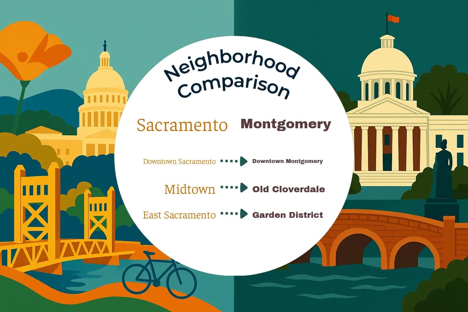 Sacramento vs Montgomery Neighborhood Comparison