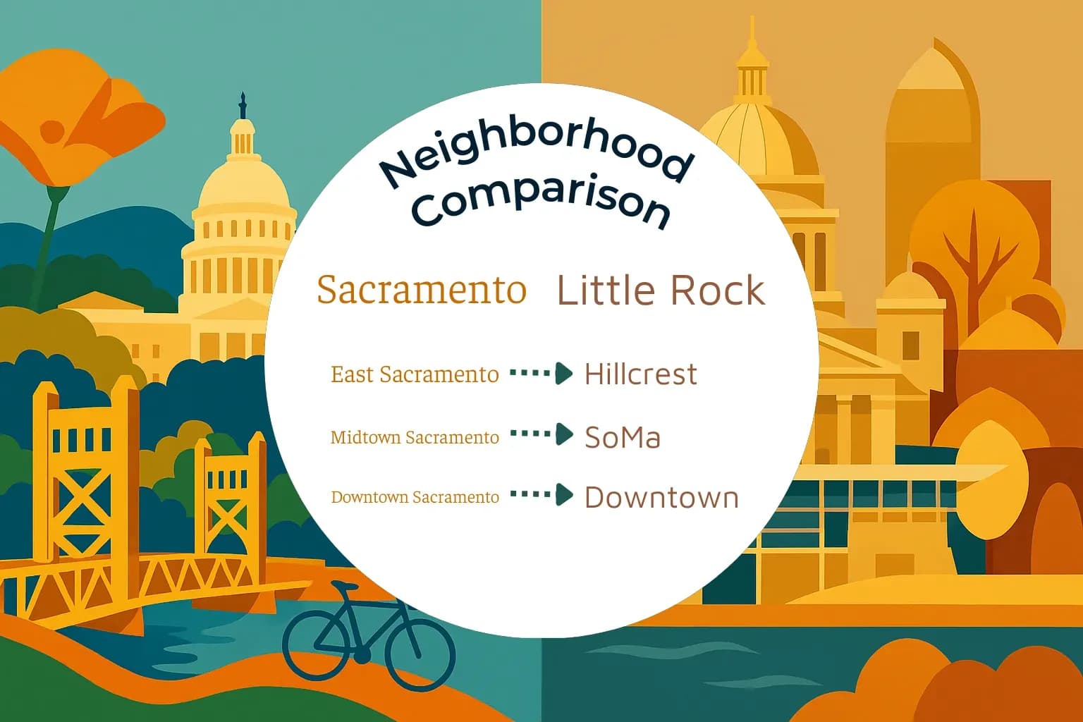 Sacramento vs Little Rock Neighborhood Comparison