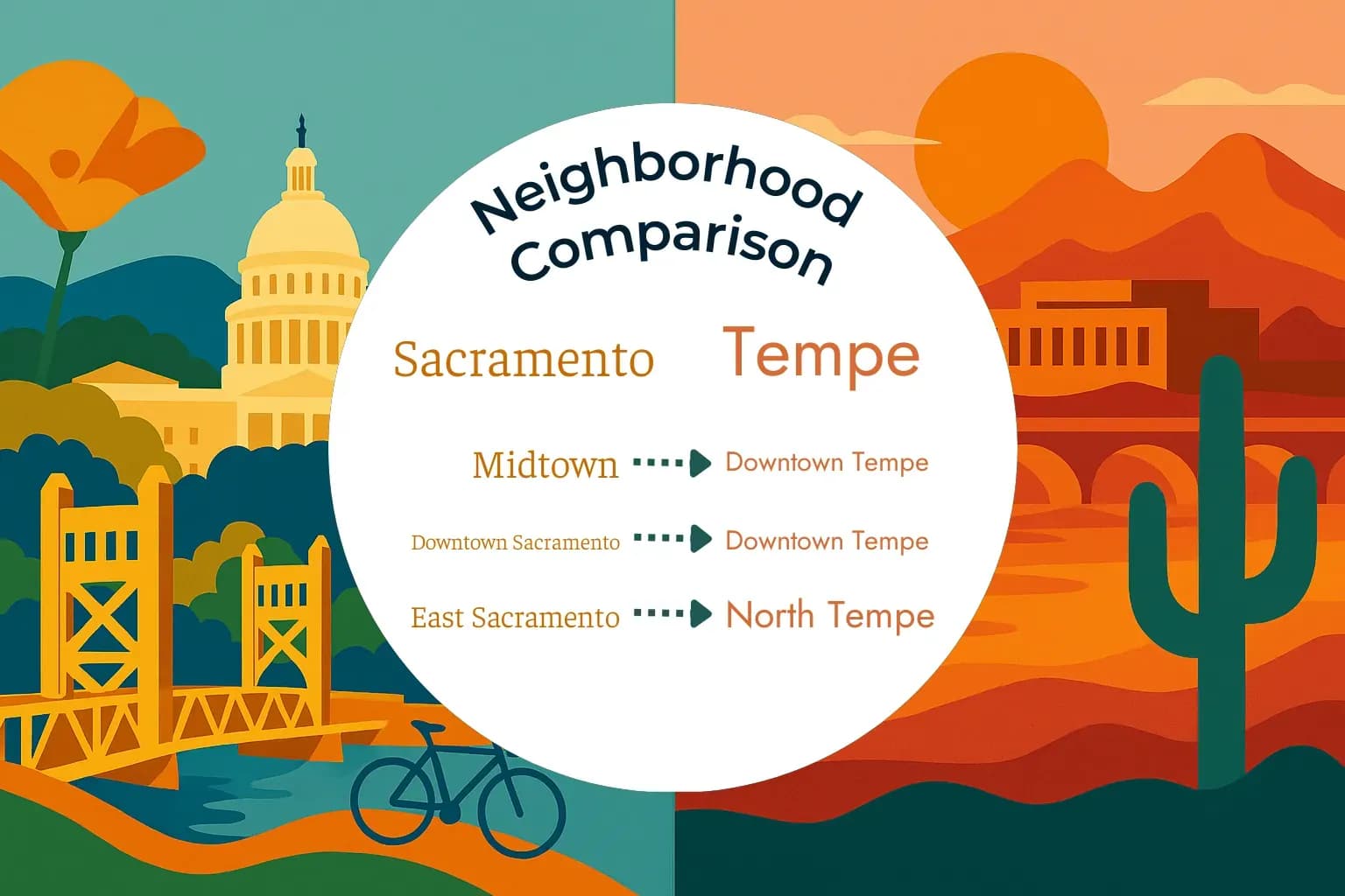 Sacramento vs Tempe Neighborhood Comparison