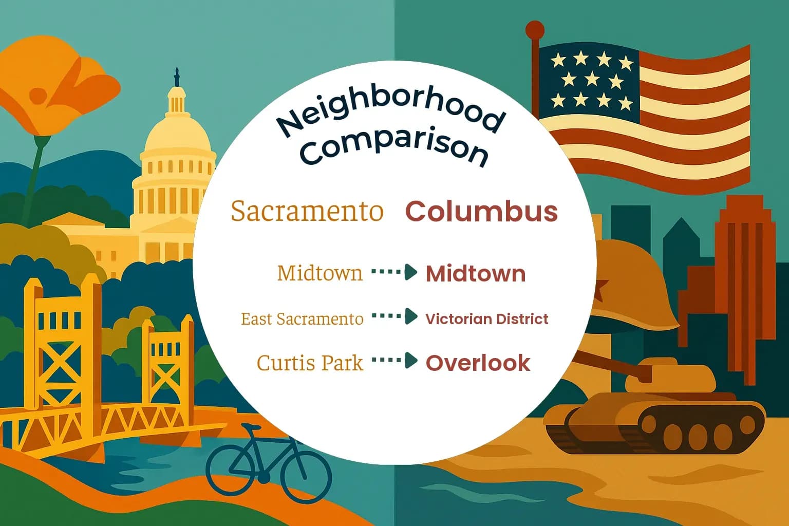 Sacramento vs Columbus Neighborhood Comparison