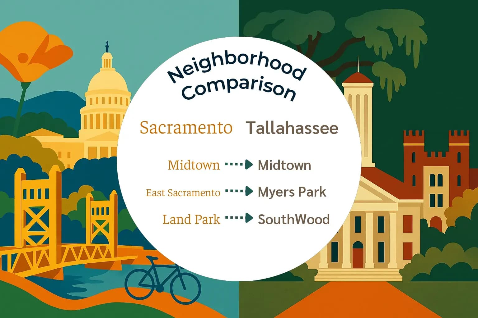 Sacramento vs Tallahassee Neighborhood Comparison
