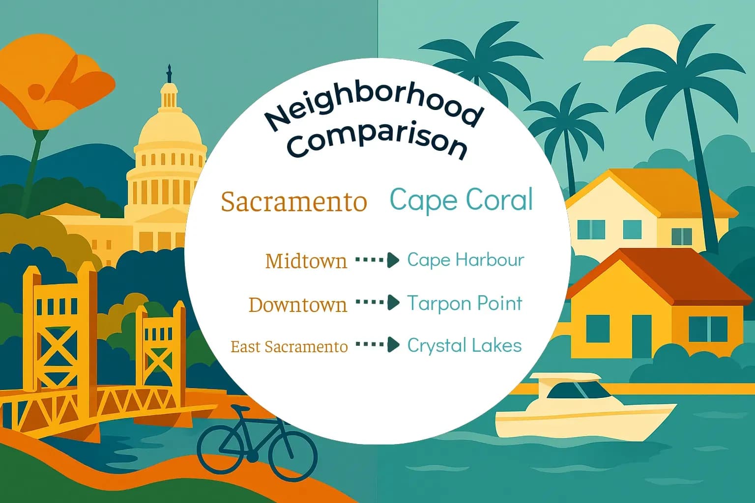 Sacramento vs Cape Coral Neighborhood Comparison