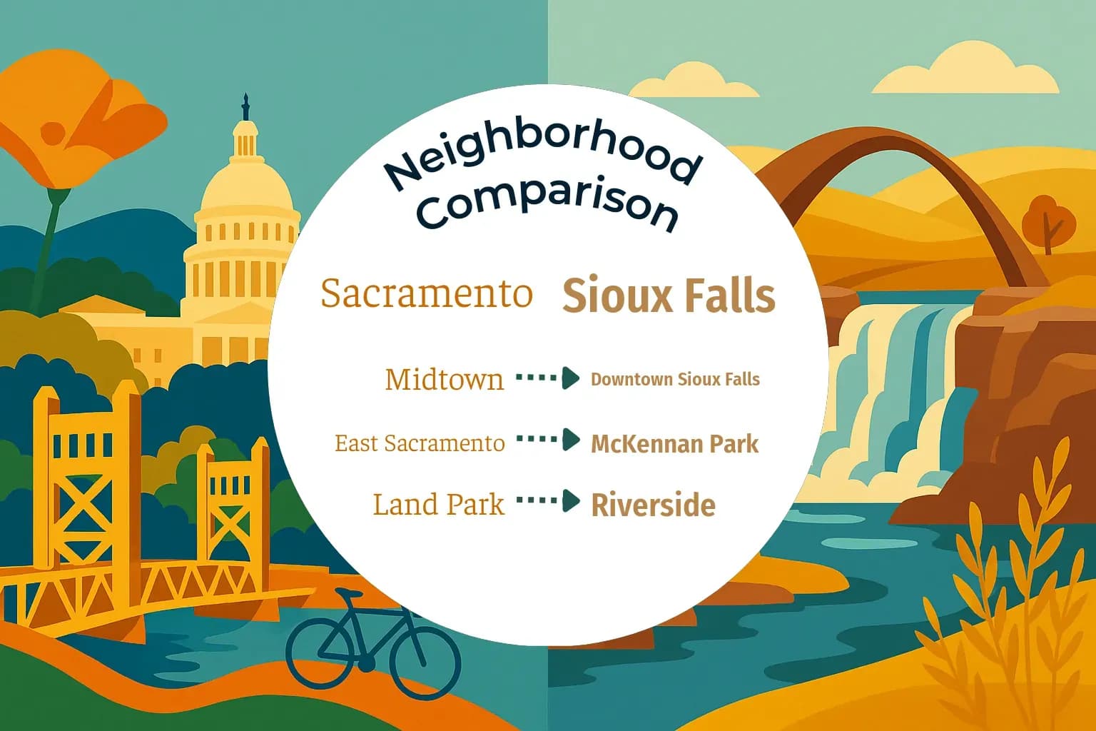 Sacramento vs Sioux Falls Neighborhood Comparison