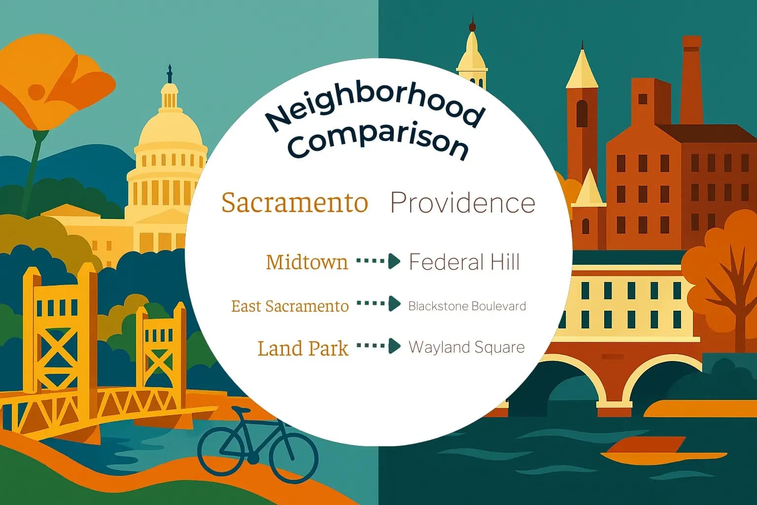 Sacramento vs Providence Neighborhood Comparison