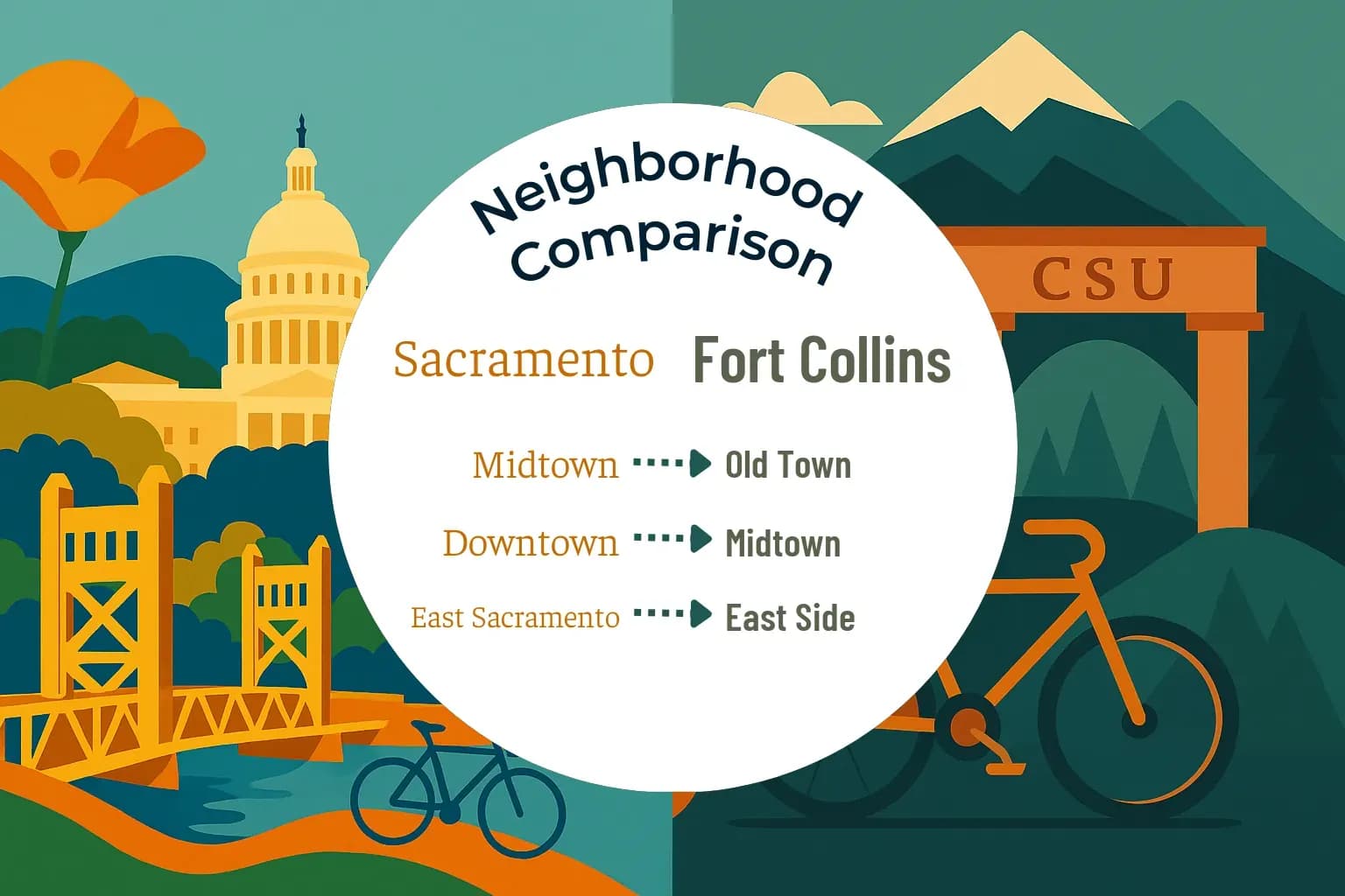 Sacramento vs Fort Collins Neighborhood Comparison