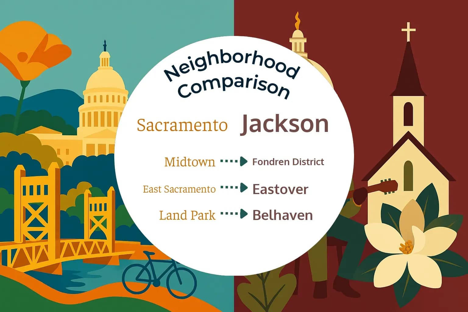 Sacramento vs Jackson Neighborhood Comparison