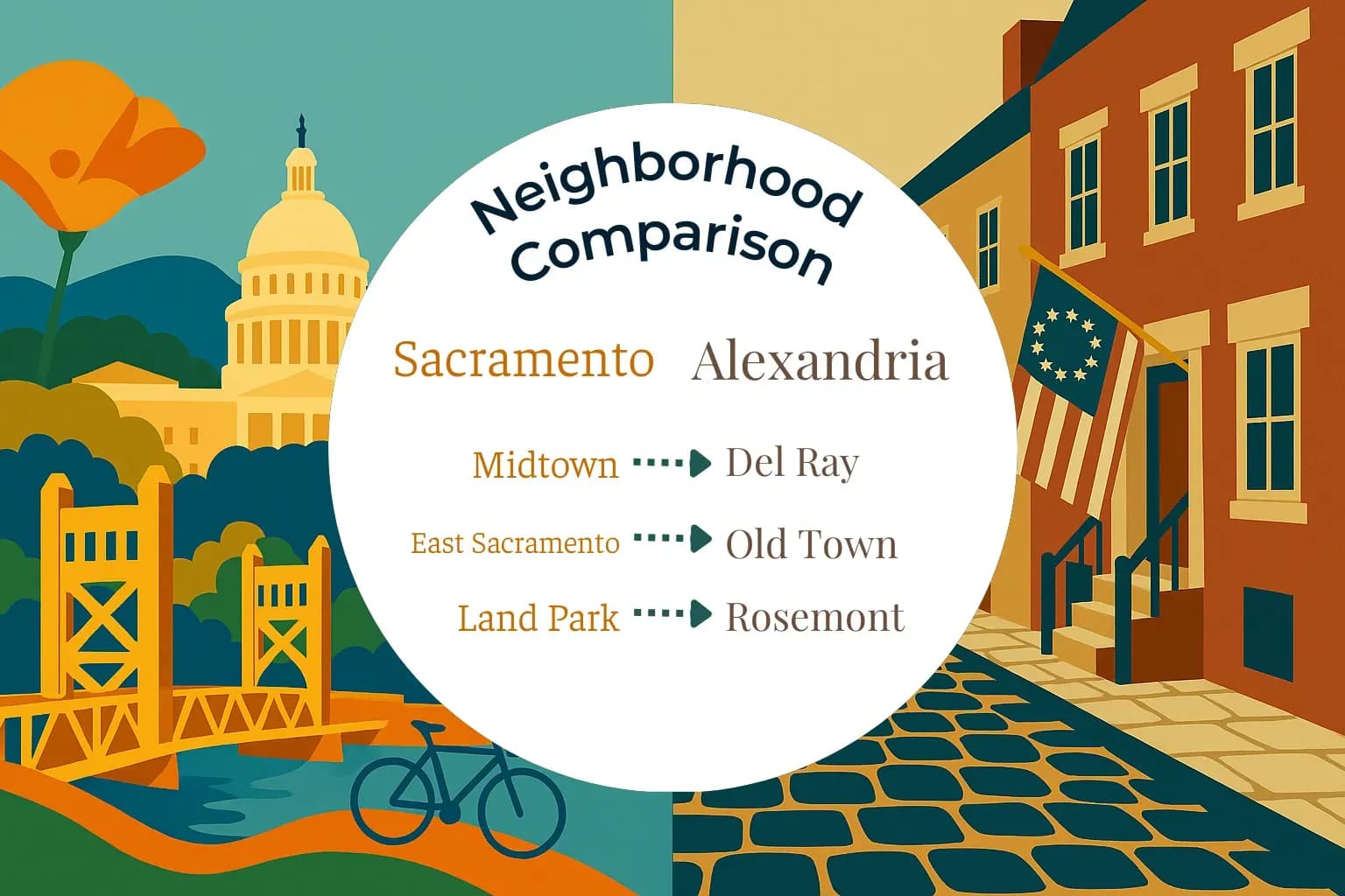 Sacramento vs Alexandria Neighborhood Comparison