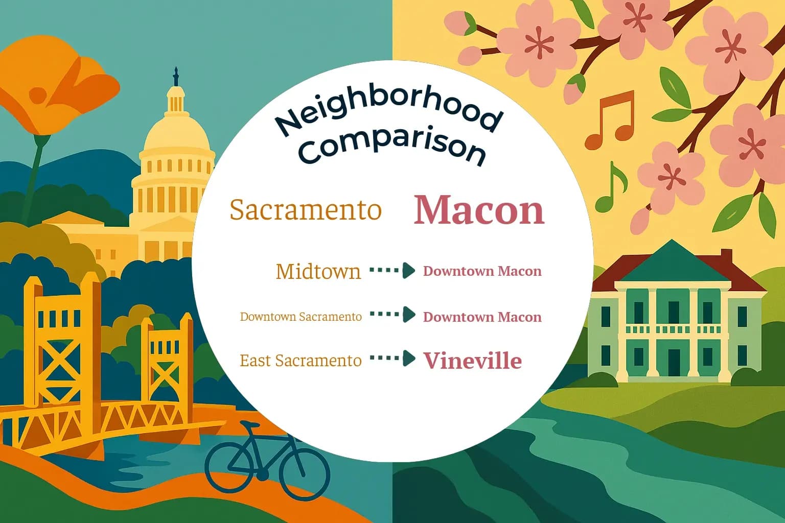 Sacramento vs Macon Neighborhood Comparison