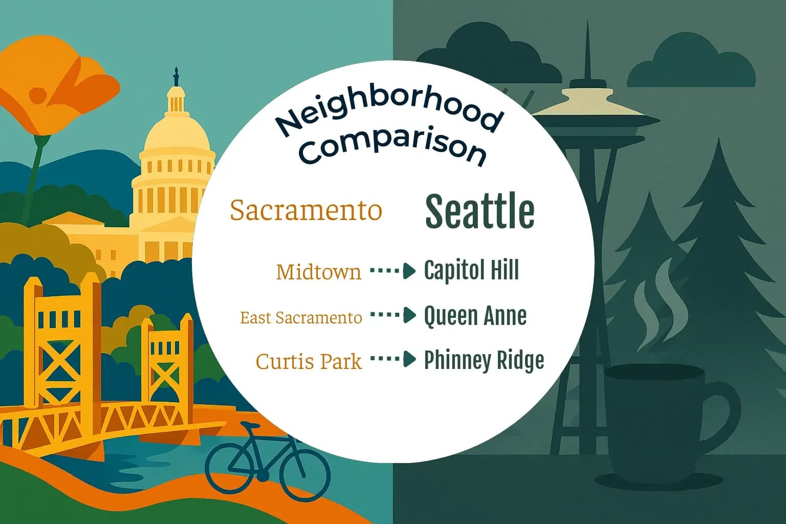 Sacramento vs Seattle Neighborhood Comparison