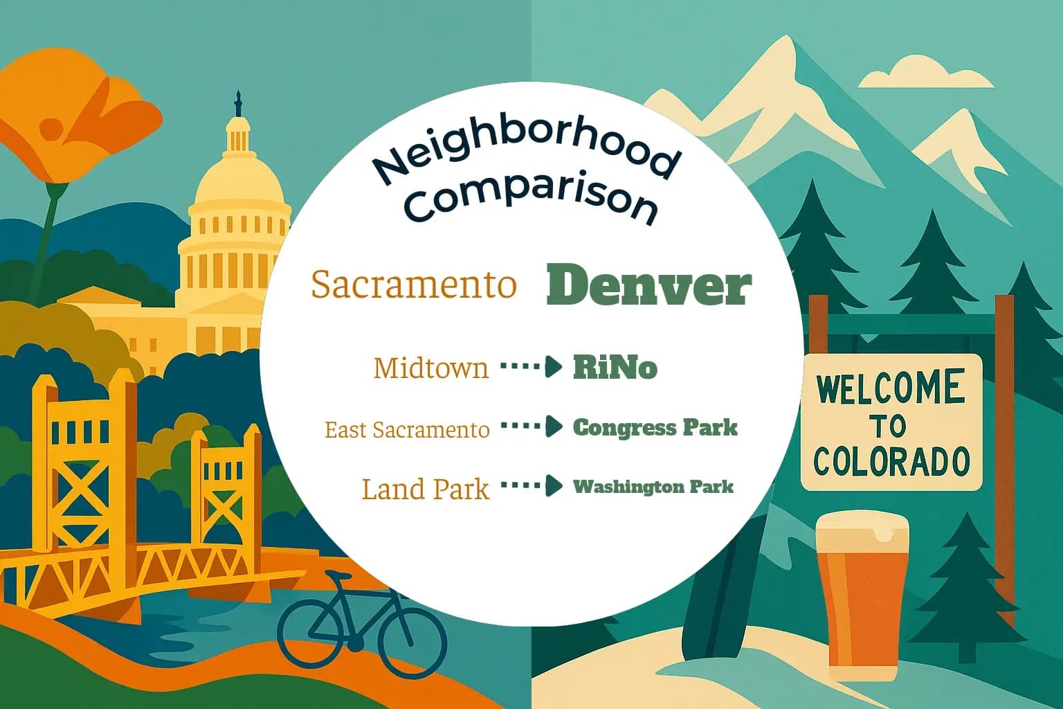 Sacramento vs Denver Neighborhood Comparison