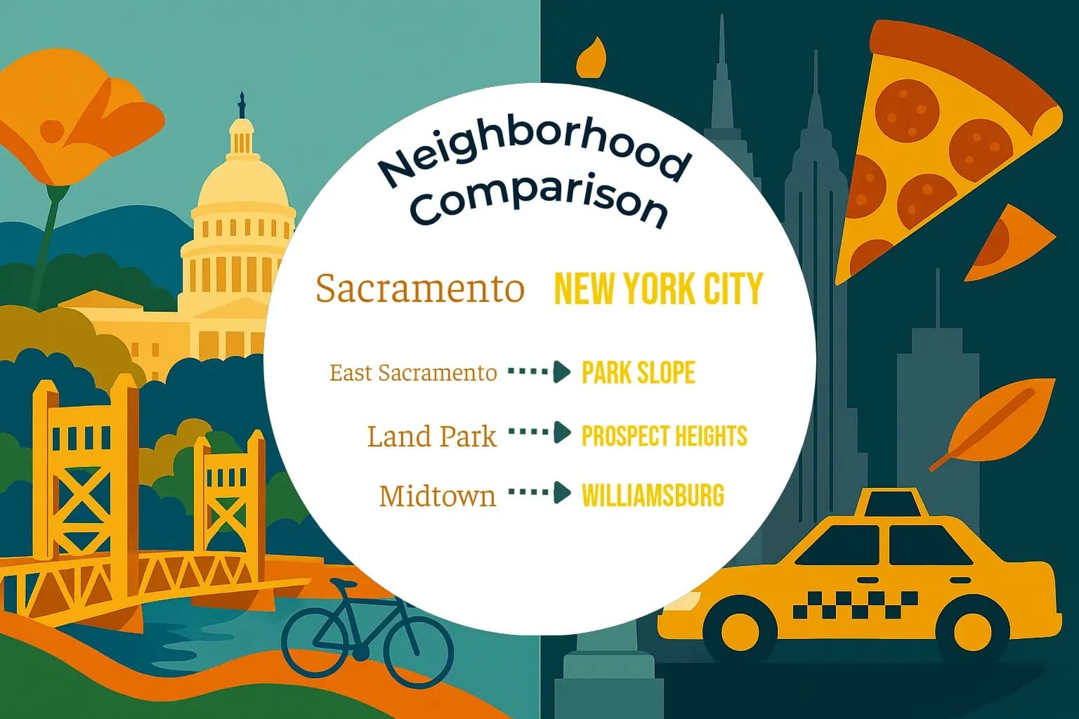 Sacramento vs New York City Neighborhood Comparison