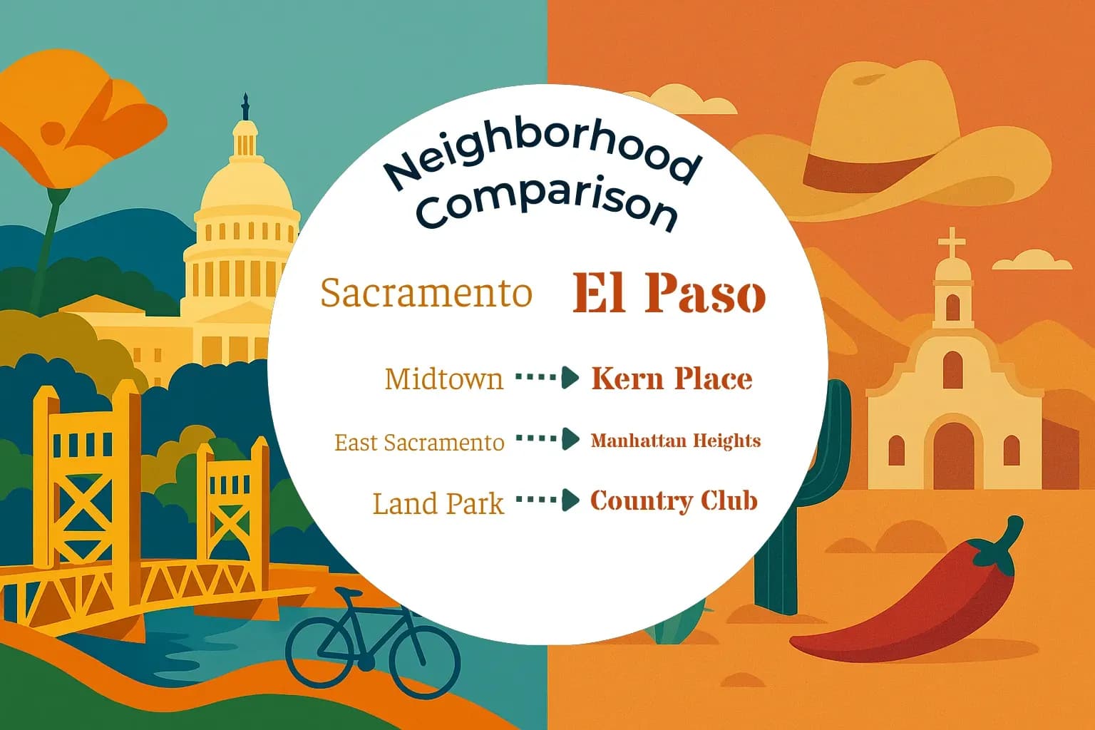 Sacramento vs El Paso Neighborhood Comparison