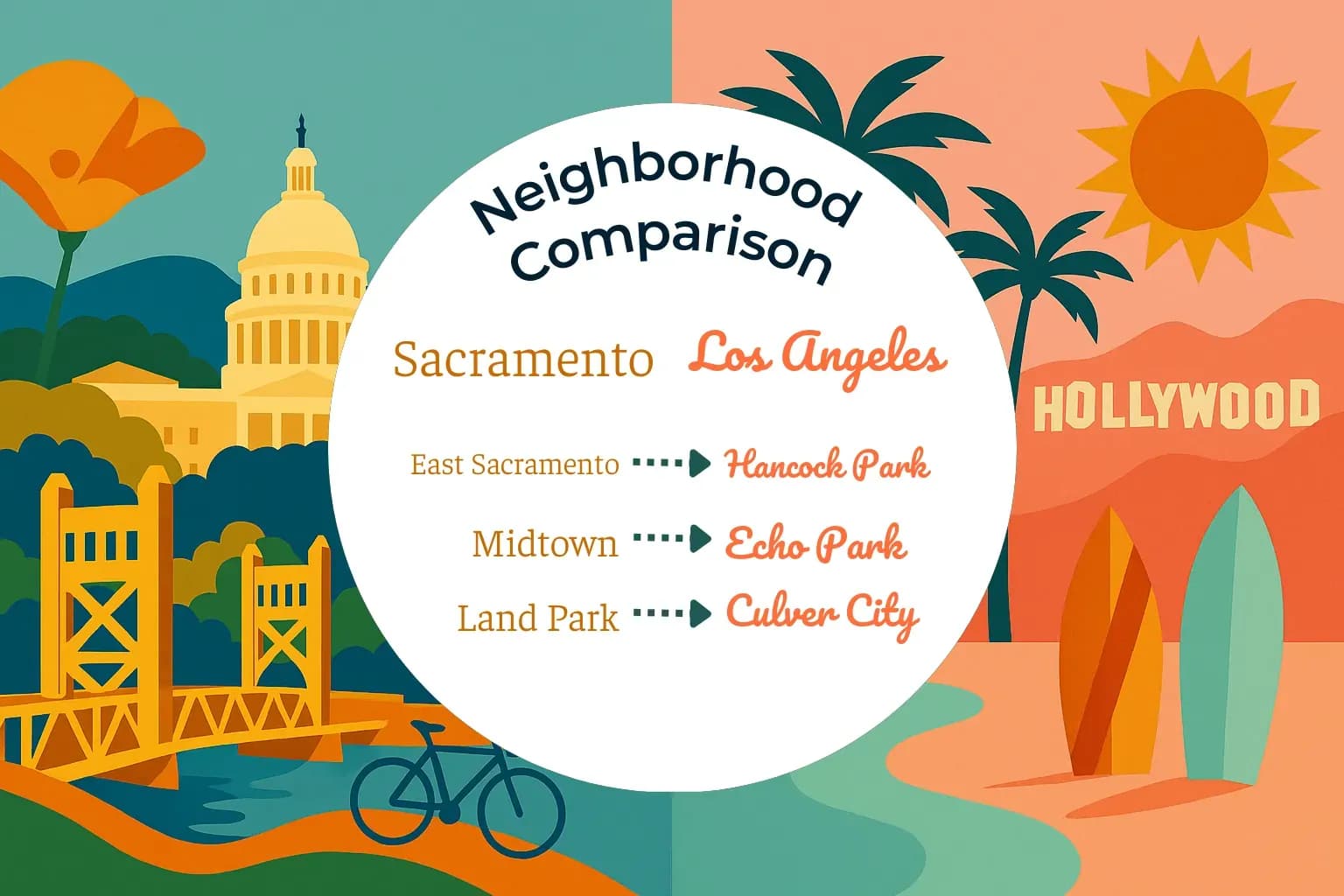 Sacramento vs Los Angeles Neighborhood Comparison