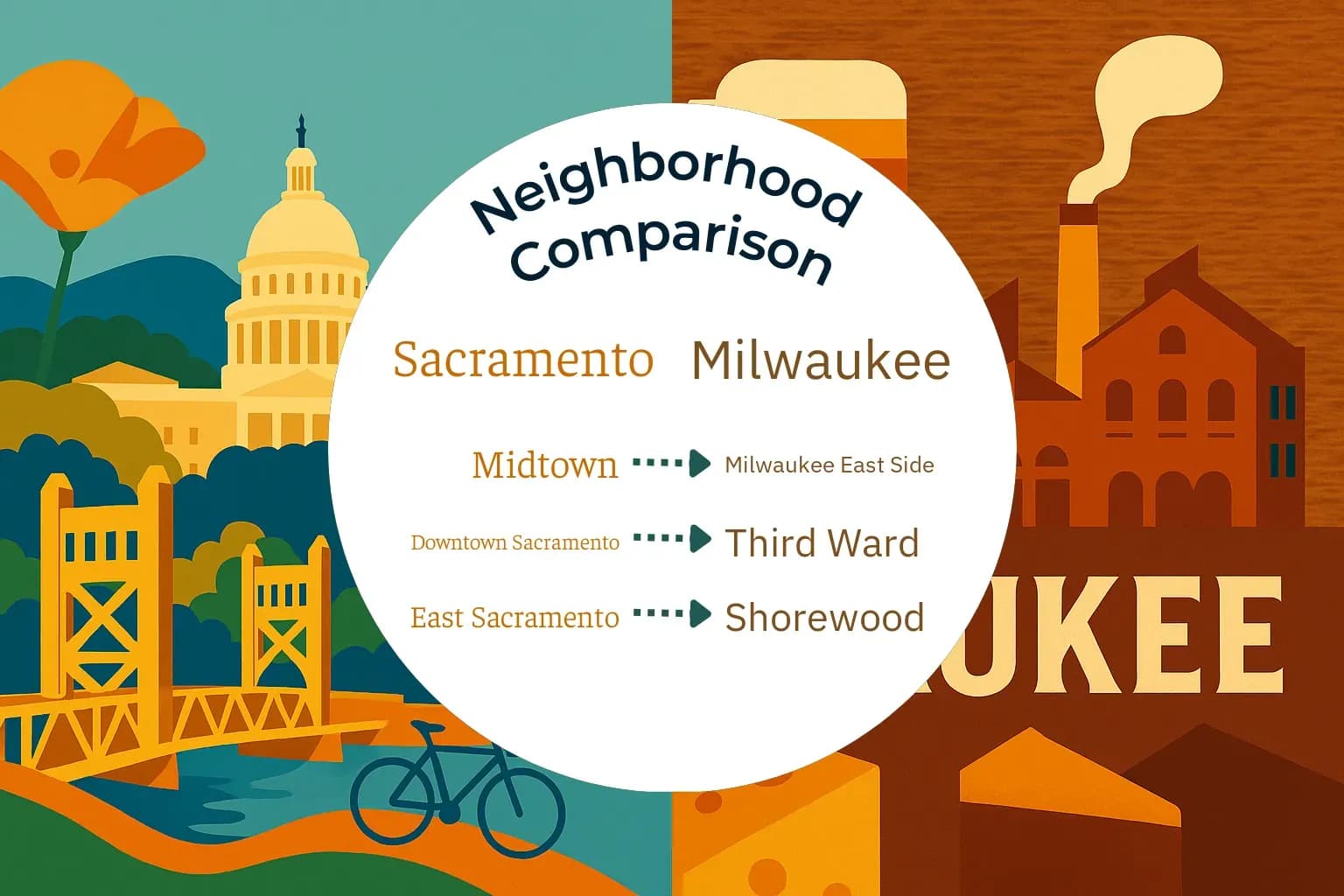 Sacramento vs Milwaukee Neighborhood Comparison