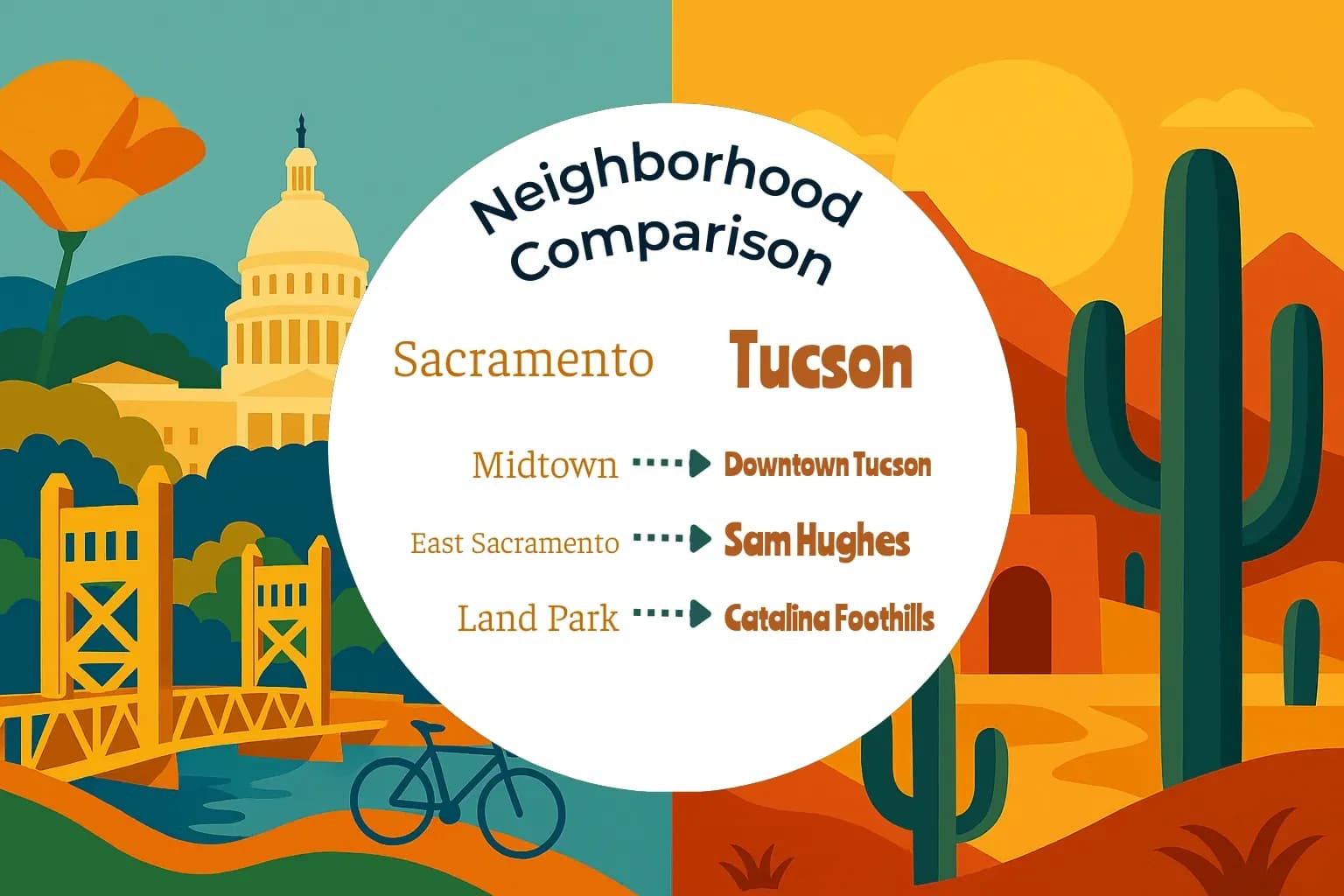 Sacramento vs Tucson Neighborhood Comparison