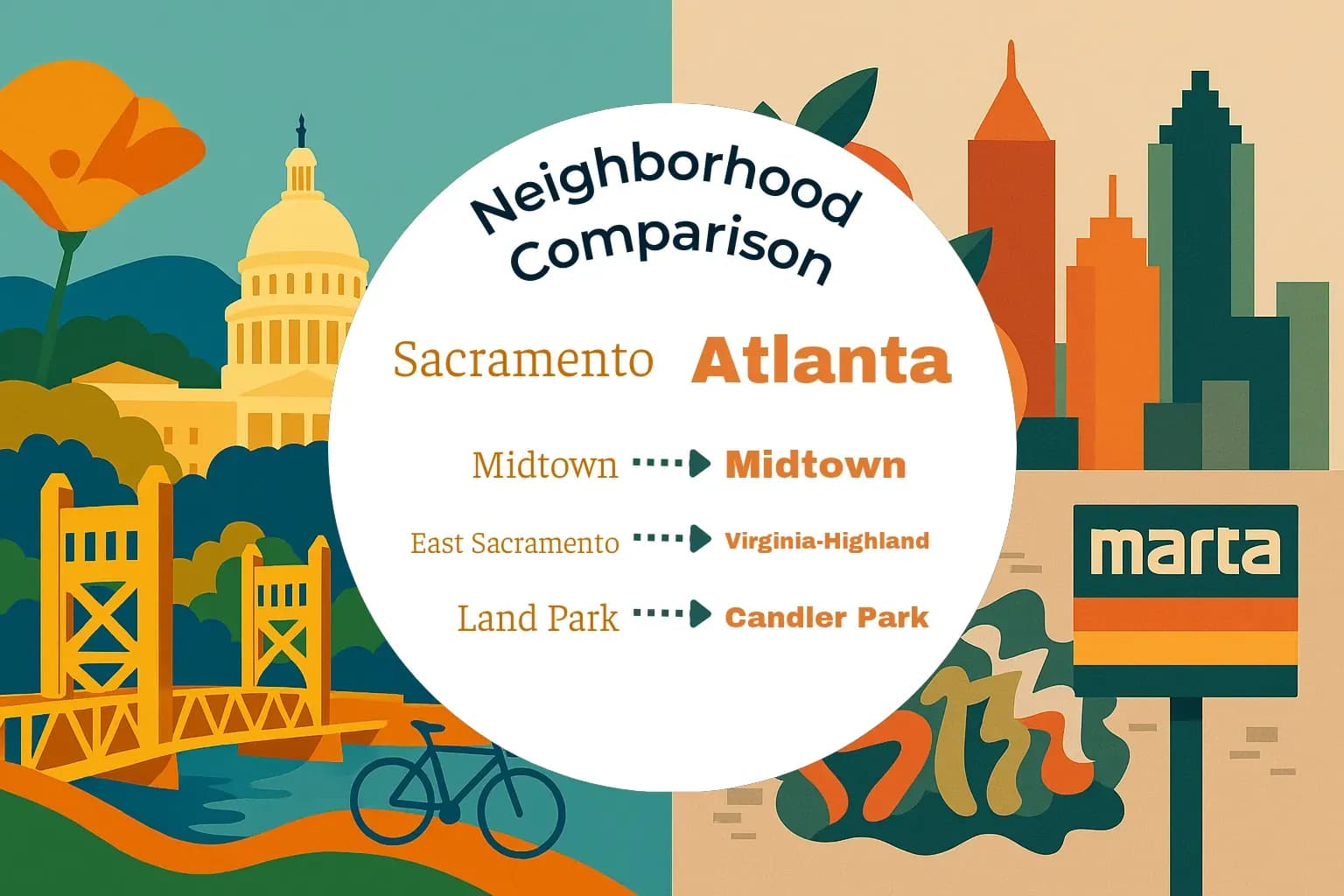Sacramento vs Atlanta Neighborhood Comparison