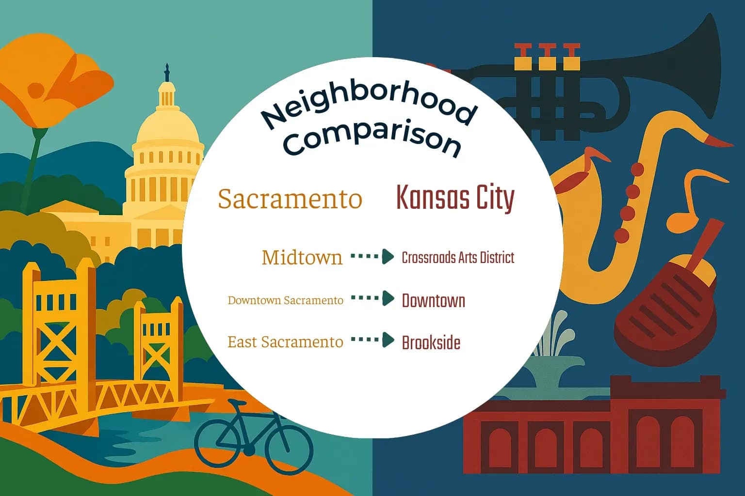Sacramento vs Kansas City Neighborhood Comparison