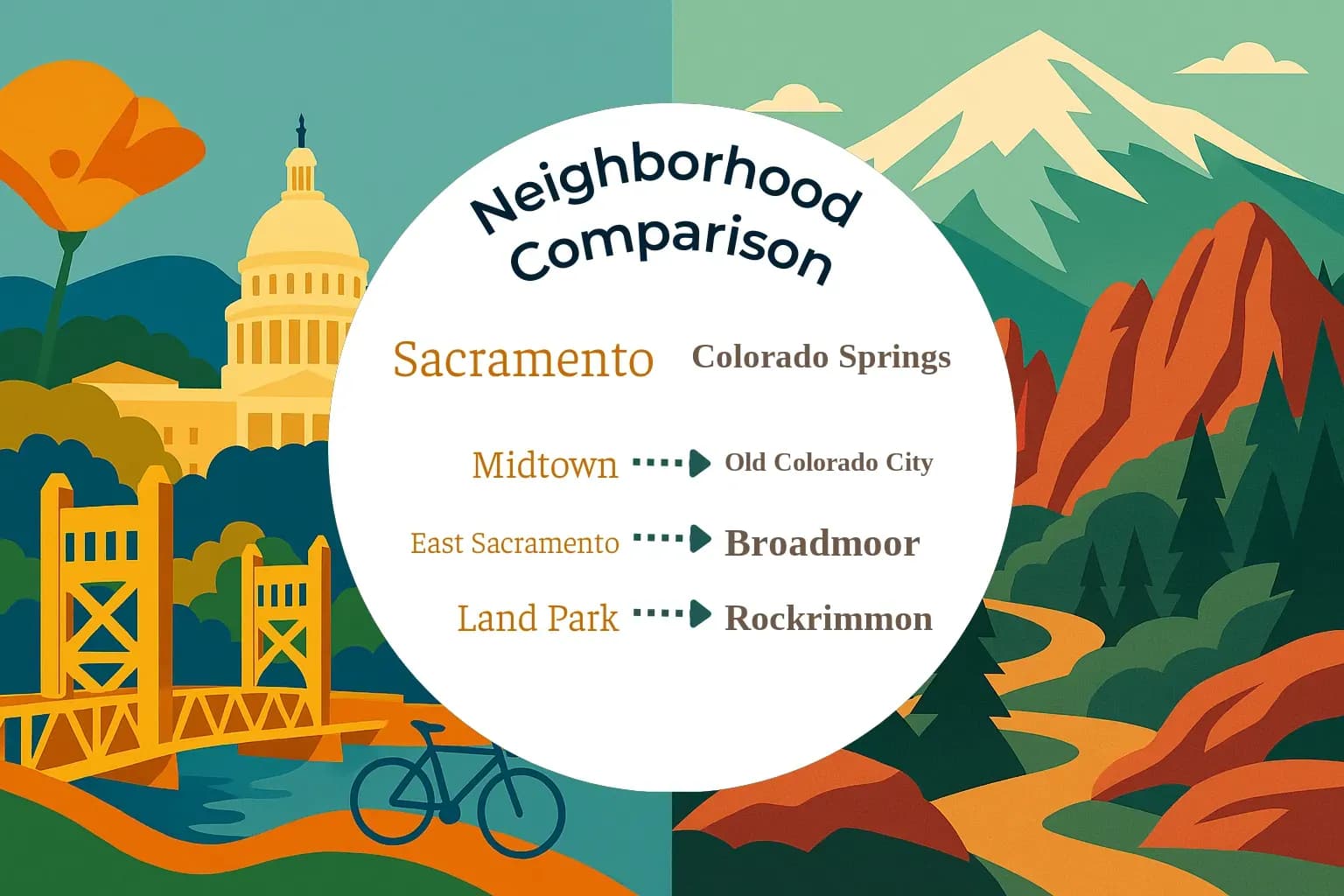 Sacramento vs Colorado Springs Neighborhood Comparison