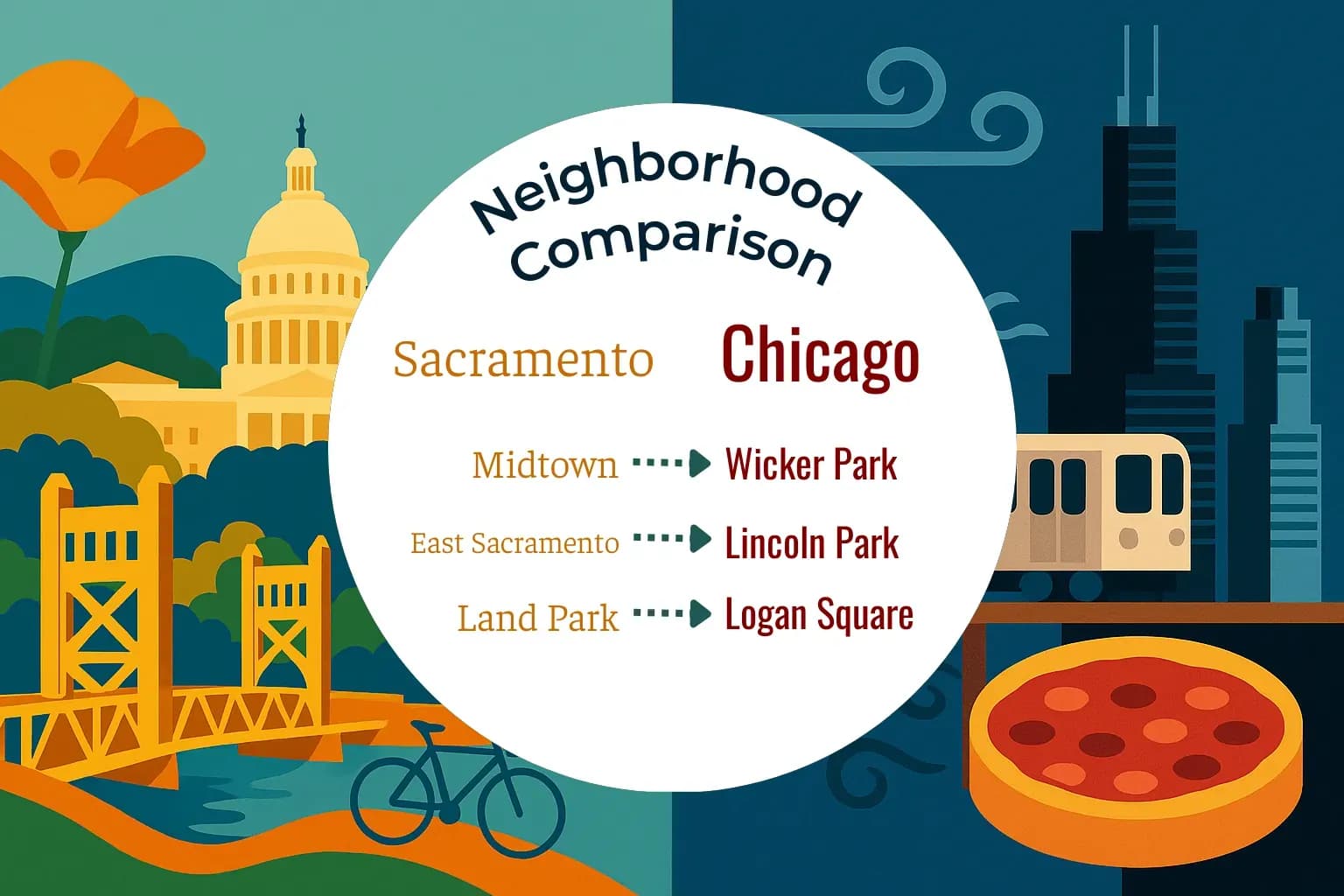 Sacramento vs Chicago Neighborhood Comparison