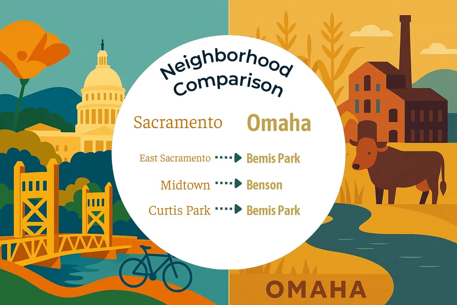 Sacramento vs Omaha Neighborhood Comparison