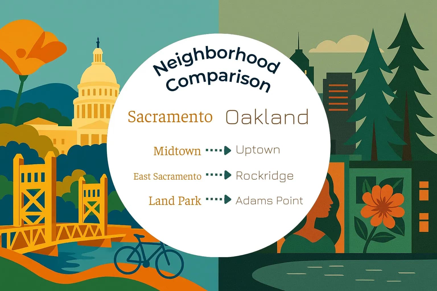Sacramento vs Oakland Neighborhood Comparison